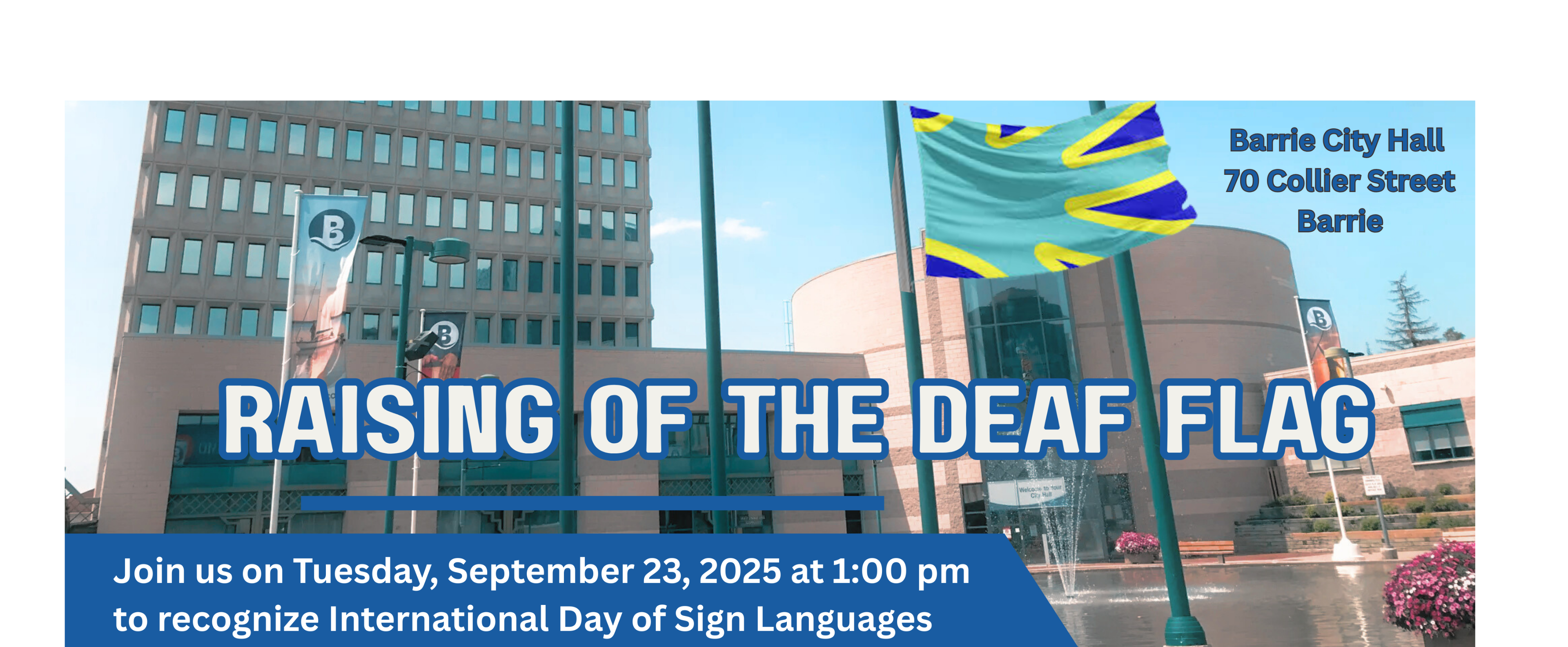 International Day of Sign Languages at Barrie City Hall – September 23, 2025
