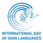 Logo International Day of Sign Language 2025